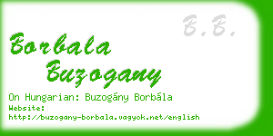 borbala buzogany business card